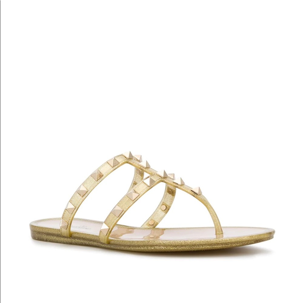 Valentino Garavani Rockstud Jelly Sandals- 7.5